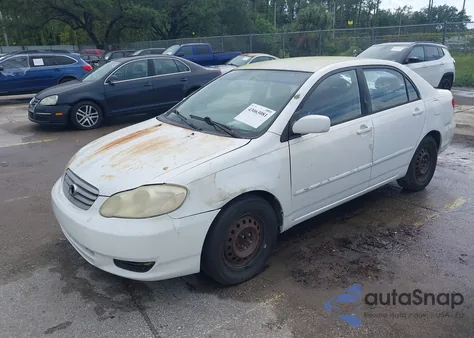 2004 Toyota Corolla Le из США, поврежденный, VIN 2T1BR32E64C287414